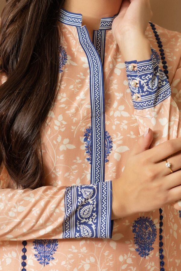 Zellbury Unstitched 3 Piece Embroidered Lawn Collection'2025 - D04 - Image 5