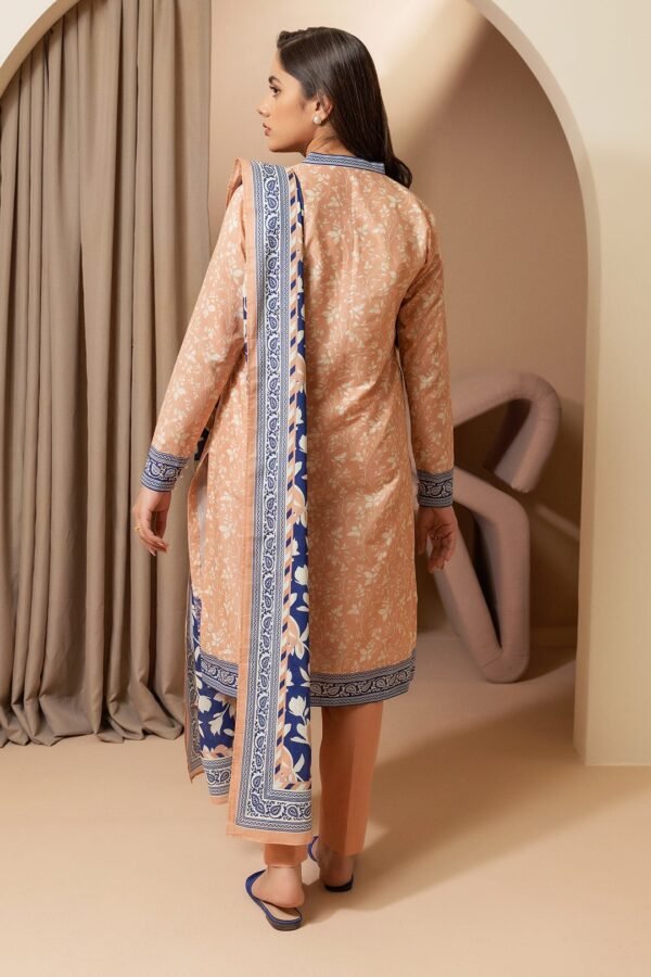 Zellbury Unstitched 3 Piece Embroidered Lawn Collection'2025 - D04 - Image 4