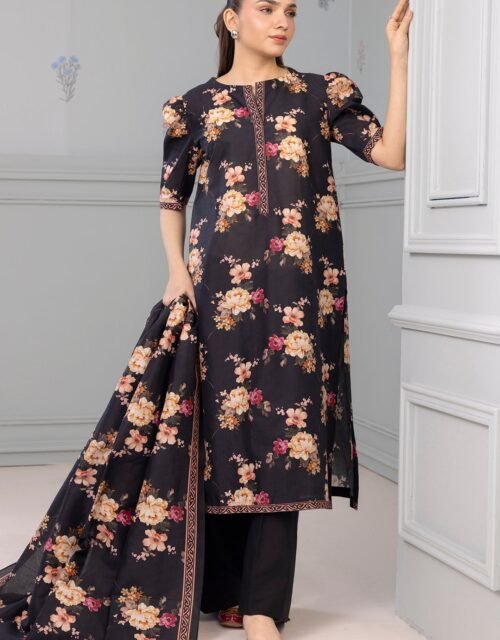 Zellbury Unstitched 2 Piece Printed Lawn Collection'2025 ( SHIRT DUPATTA)- D27