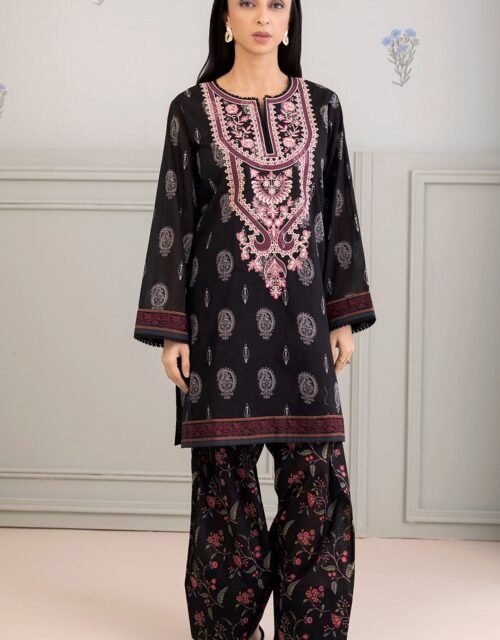 Zellbury Unstitched 2 Piece Embroidered Shirt Shalwar Lawn Collection'2025 - D04 (WUS25E20309)