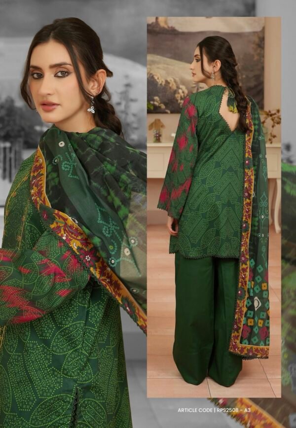 RANG PASAND by Gull Jee - UNSTITCHED 3 PIECE EMBROIDERED LAWN COLLECTION - A03 - Image 2