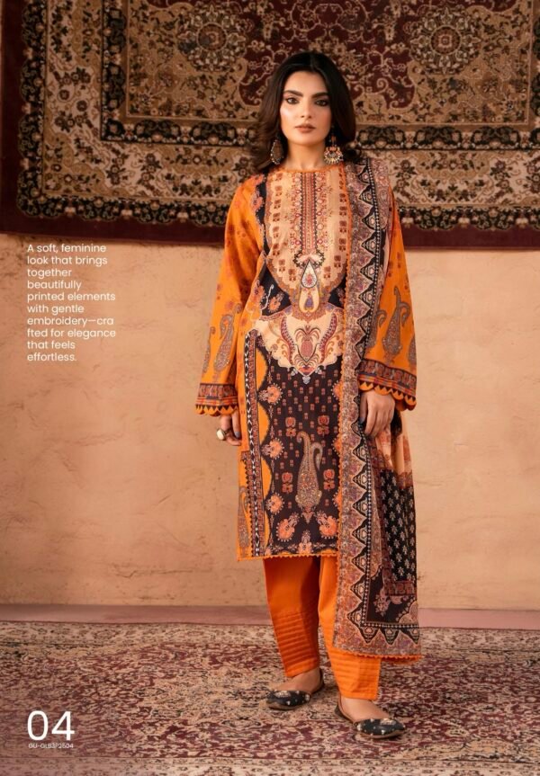 GULLBANO By Gull Jee - Unstitched 3 Piece Embroidered Lawn Collection - A04
