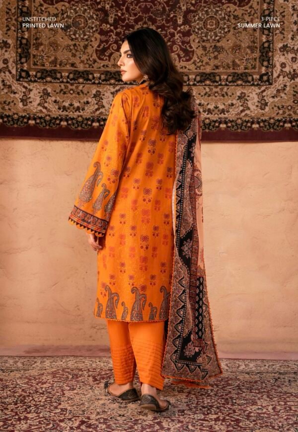 GULLBANO By Gull Jee - Unstitched 3 Piece Embroidered Lawn Collection - A04 - Image 2