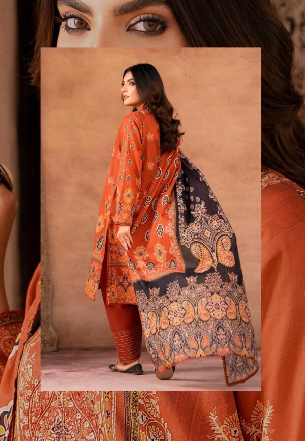 GULLBANO By Gull Jee - Unstitched 3 Piece Embroidered Lawn Collection - A05 - Image 2
