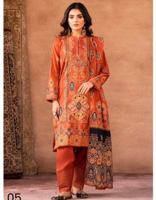 GULLBANO By Gull Jee - Unstitched 3 Piece Embroidered Lawn Collection - A05