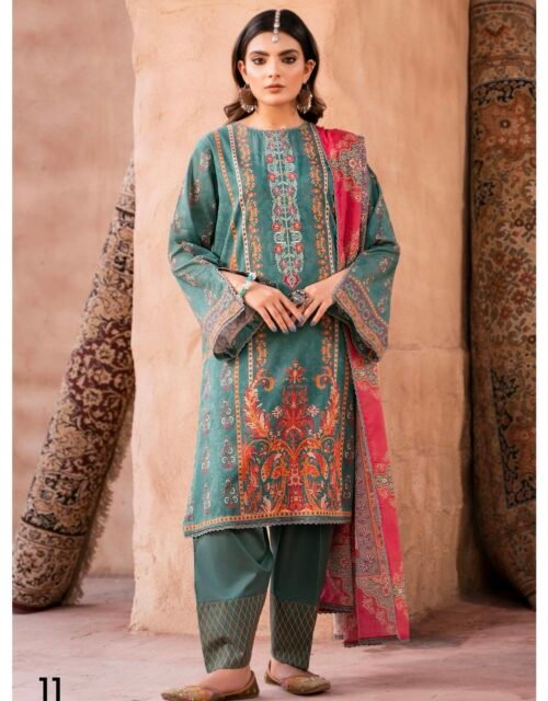 GULLBANO By Gull Jee - Unstitched 3 Piece Embroidered Lawn Collection - A11