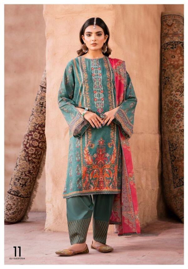 GULLBANO By Gull Jee - Unstitched 3 Piece Embroidered Lawn Collection - A11