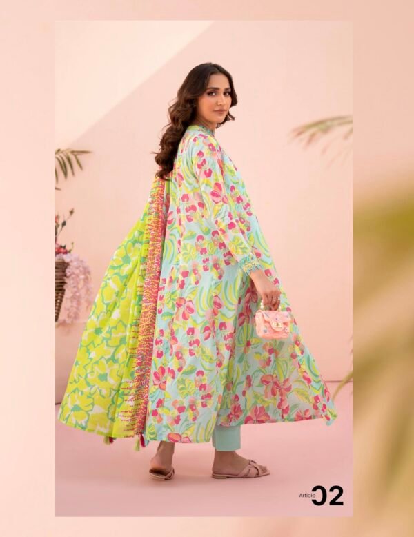 Roop by BRENISH - Unstitched 3 Piece Lawn Collection Volume 1 - A02 - Image 2