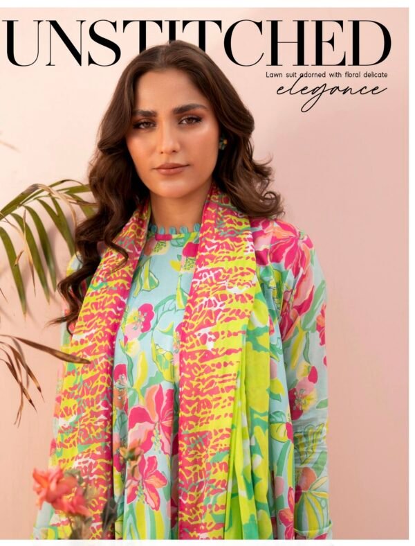 Roop by BRENISH - Unstitched 3 Piece Lawn Collection Volume 1 - A02 - Image 3