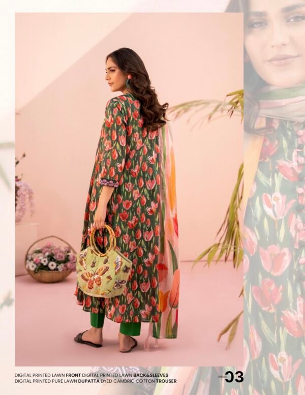 Roop by BRENISH - Unstitched 3 Piece Lawn Collection Volume 1 - A03 - Image 2