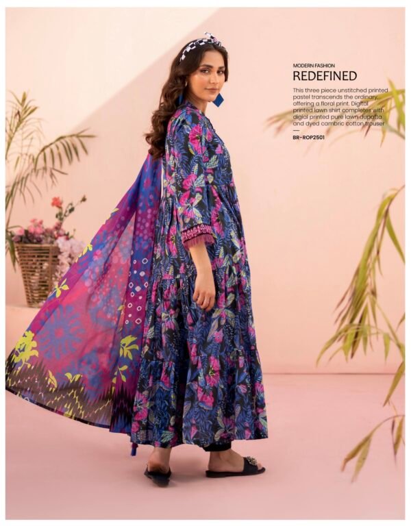 Roop by BRENISH - Unstitched 3 Piece Lawn Collection Volume 1 - A04 - Image 2