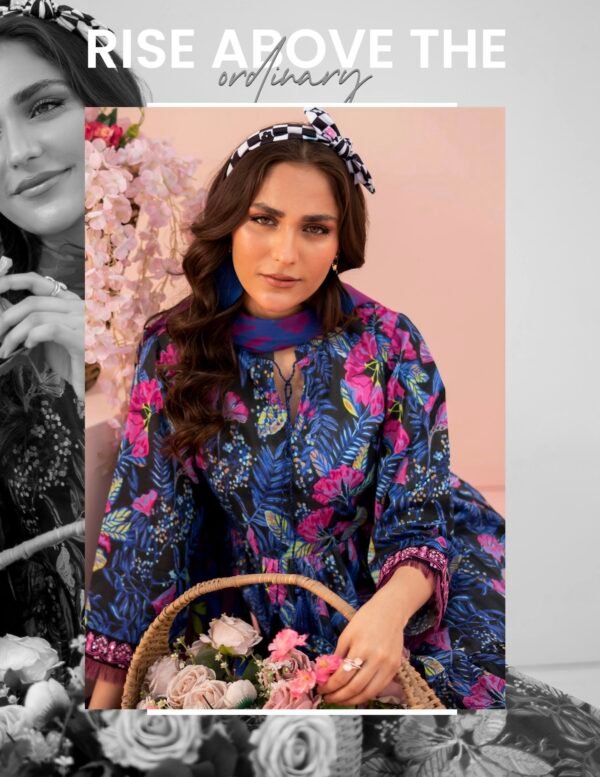 Roop by BRENISH - Unstitched 3 Piece Lawn Collection Volume 1 - A04 - Image 3