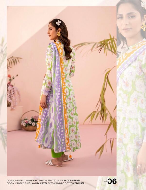 Roop by BRENISH - Unstitched 3 Piece Lawn Collection Volume 1 - A06 - Image 2