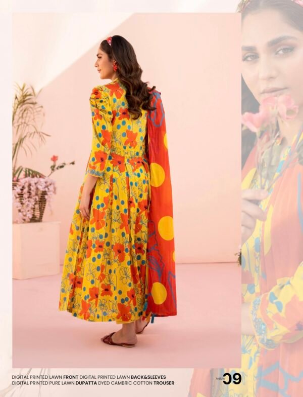 Roop by BRENISH - Unstitched 3 Piece Lawn Collection Volume 1 - A09 - Image 2