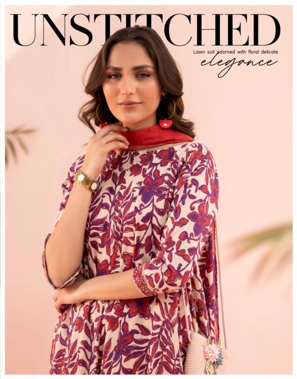 Roop by BRENISH - Unstitched 3 Piece Lawn Collection Volume 1 - A11 - Image 3