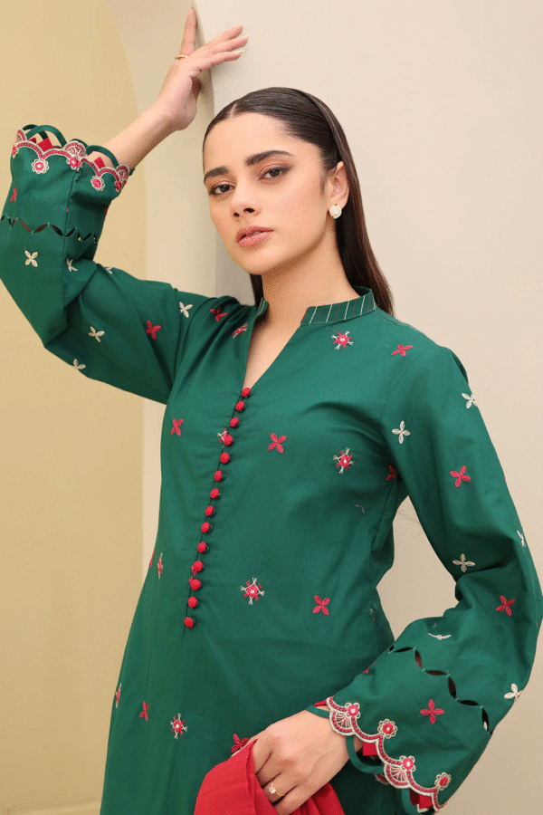 Zellbury Unstitched 3 Piece Embroidered Lawn Collection'2025 - D07