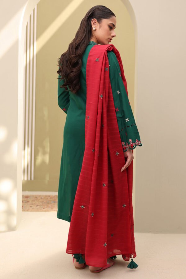 Zellbury Unstitched 3 Piece Embroidered Lawn Collection'2025 - D07 - Image 3