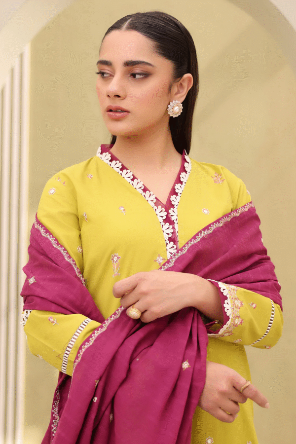 Zellbury Unstitched 3 Piece Embroidered Lawn Collection'2025 - D08