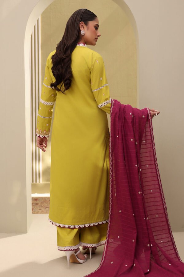 Zellbury Unstitched 3 Piece Embroidered Lawn Collection'2025 - D08 - Image 5