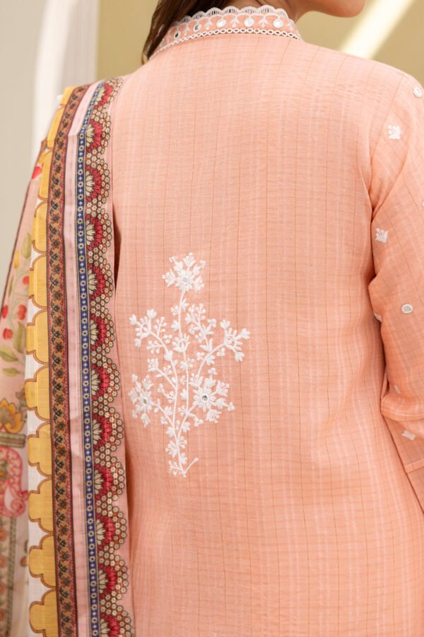 Zellbury Unstitched 3 Piece Embroidered Lawn Collection'2025 - D10 - Image 4