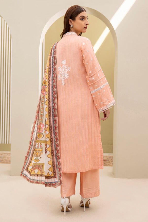 Zellbury Unstitched 3 Piece Embroidered Lawn Collection'2025 - D10 - Image 5