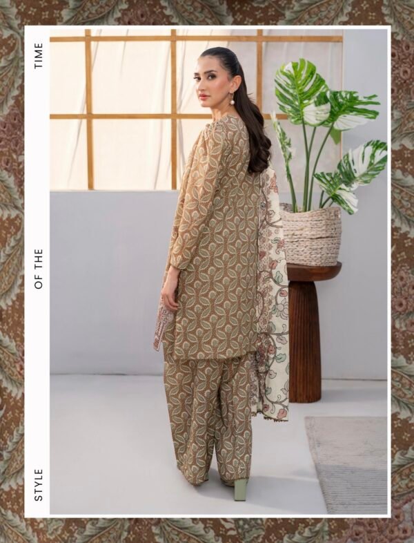 SWAN by BRENISH - Unstitched 3 Piece Embroidered Premium Lawn Collection - A04 - Image 3