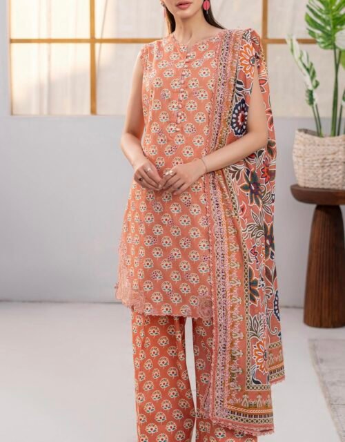 SWAN by BRENISH - Unstitched 3 Piece Embroidered Premium Lawn Collection - A07