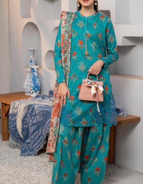 SWAN by BRENISH - Unstitched 3 Piece Embroidered Premium Lawn Collection - A10