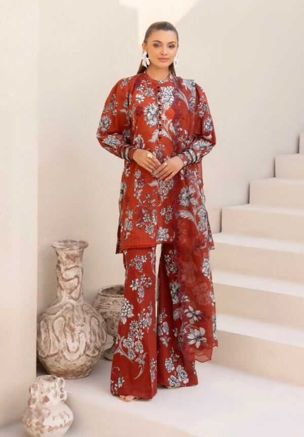 Premium ZIVA by Gull Jee - Unstitched 3 - Piece Exclusive Embroidered Lawn Collection - A05