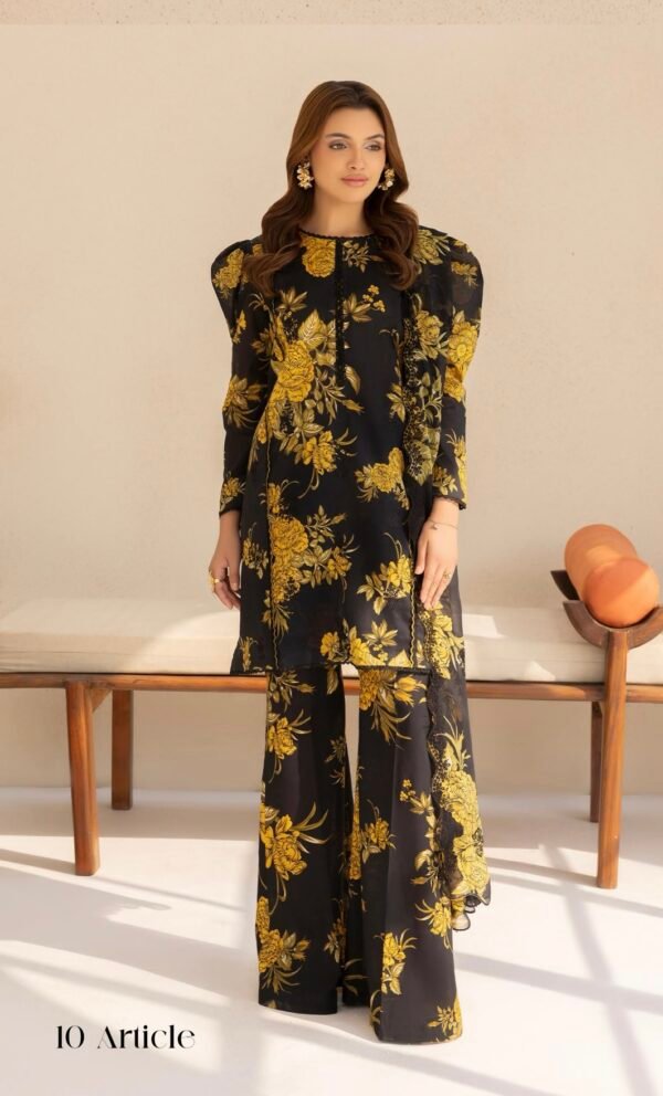 Premium ZIVA by Gull Jee - Unstitched 3 - Piece Exclusive Embroidered Lawn Collection - A10