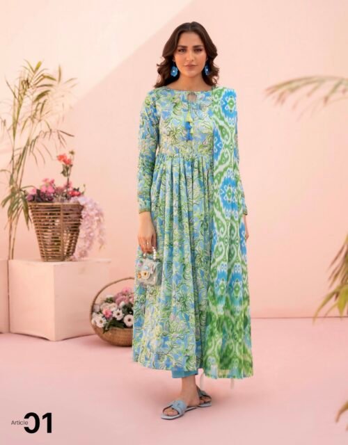 Roop by BRENISH - Unstitched 3 Piece Lawn Collection Volume 1 - A01