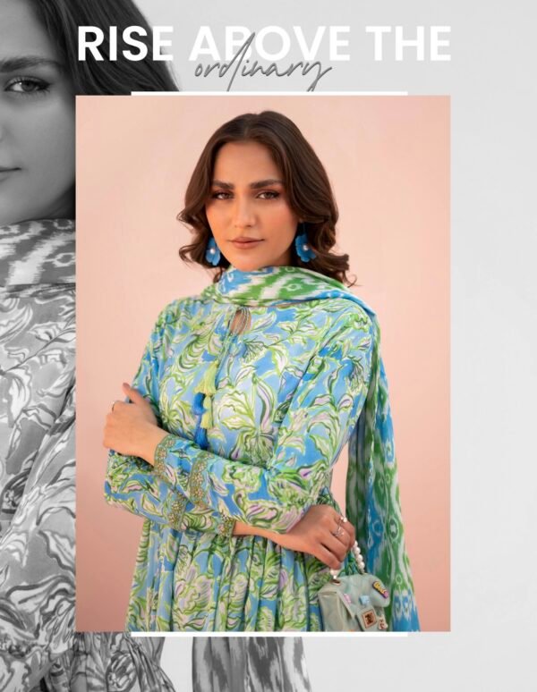 Roop by BRENISH - Unstitched 3 Piece Lawn Collection Volume 1 - A01 - Image 3