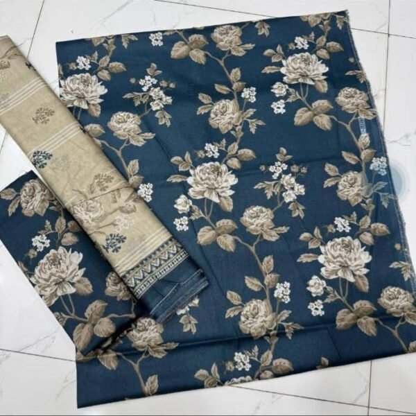 Bin Saeed Unstitched Digital Printed Summer Lawn Collection 2025 - D125
