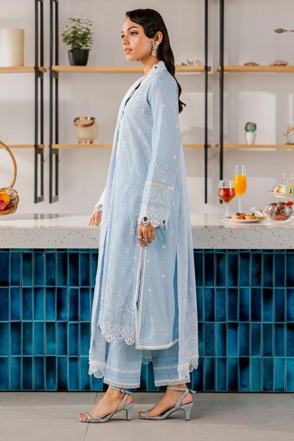 Zellbury Unstitched 3 Piece Premium Embroidered Chikankari Lawn Collection’ 2025 - A01 - Image 6