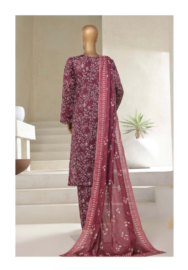 Sadabahar Stitched 3 Piece Printed Lawn Summer Collection 2025- D17 - Image 3