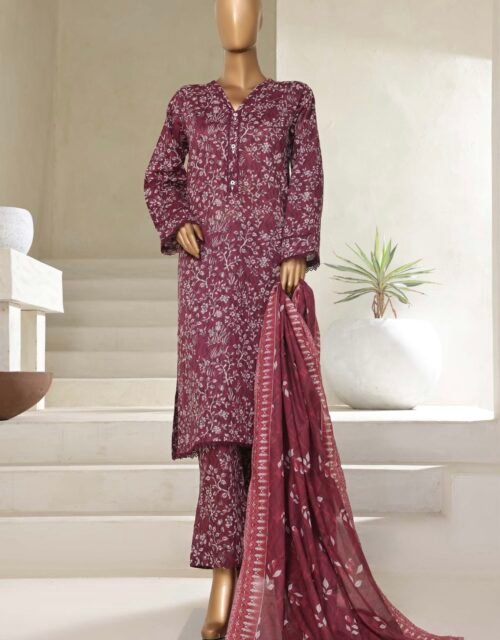 Sadabahar Stitched 3 Piece Printed Lawn Summer Collection 2025- D17