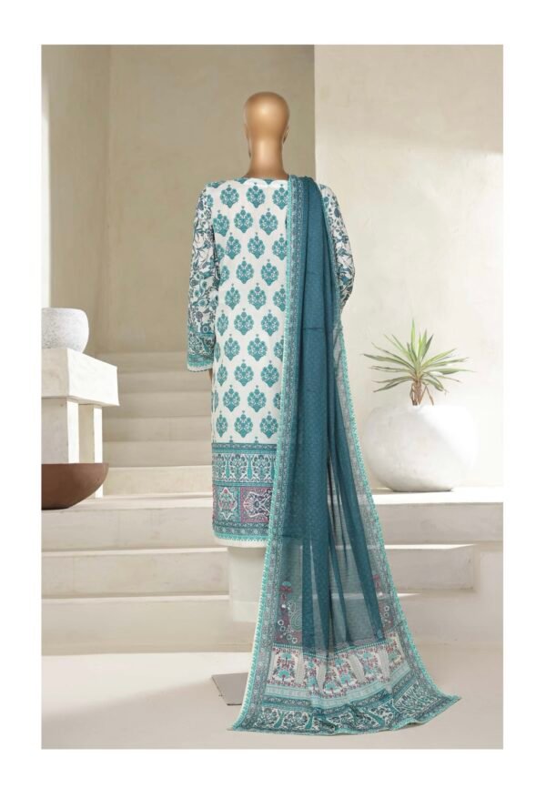 Sadabahar Stitched 3 Piece Printed Lawn Summer Collection 2025- D18 - Image 3