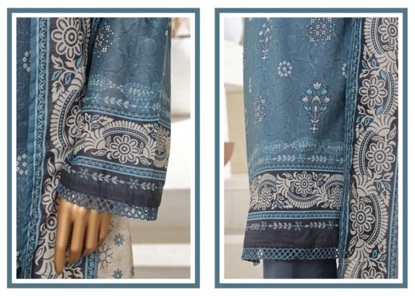 Sadabahar Stitched 3 Piece Printed Lawn Summer Collection 2025- D19 - Image 4
