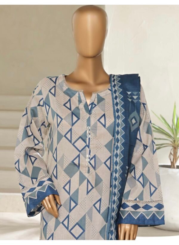 Sadabahar Stitched 3 Piece Printed Lawn Summer Collection 2025- D20 - Image 2