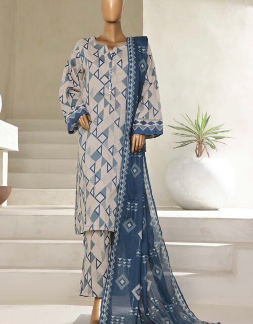 Sadabahar Stitched 3 Piece Printed Lawn Summer Collection 2025- D20