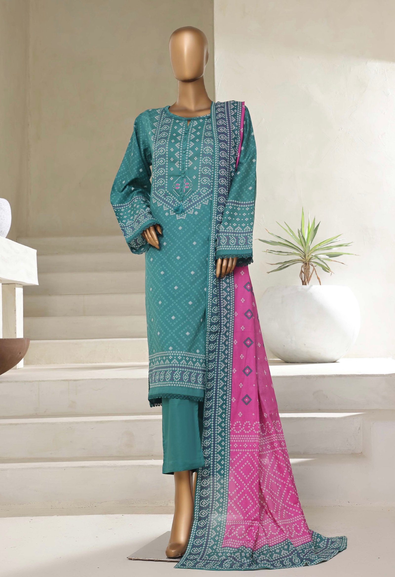 Sadabahar Stitched 3 Piece Printed Lawn Summer Collection 2025- D21