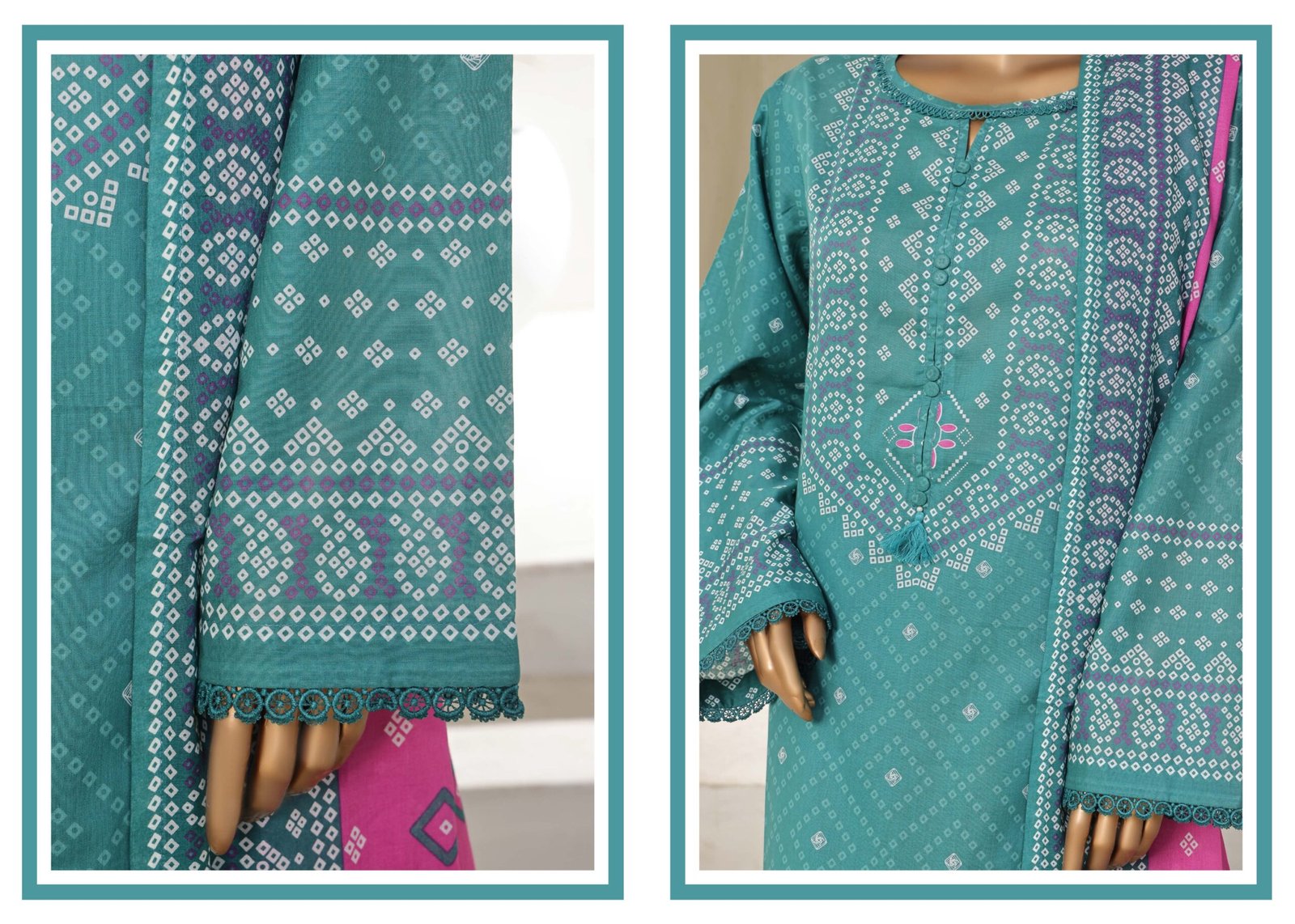 Sadabahar Stitched 3 Piece Printed Lawn Summer Collection 2025- D21 - Image 4