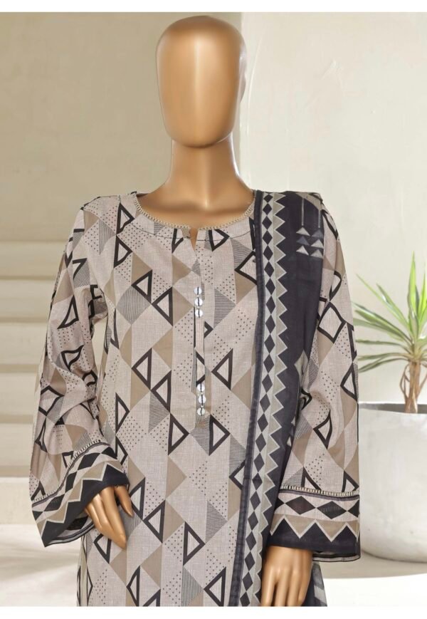 Sadabahar Stitched 3 Piece Printed Lawn Summer Collection 2025- D25 - Image 2