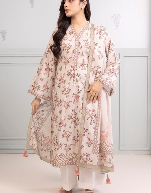 Zellbury Unstitched 2 Piece Printed Lawn Collection'2025 ( SHIRT DUPATTA)- D30