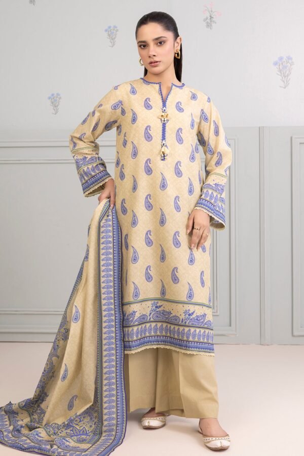 Zellbury Unstitched 2 Piece Printed Lawn Collection'2025 ( SHIRT DUPATTA)- D33