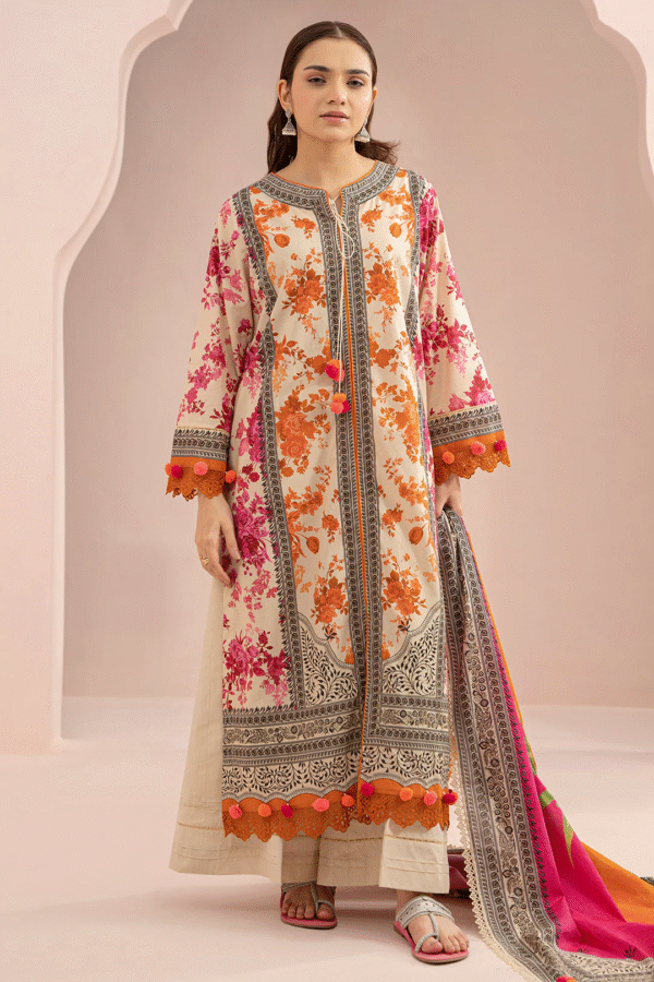 Zellbury Unstitched 3 Piece Printed Lawn Collection'2025 - D28 (WUS25X30316) - Image 2