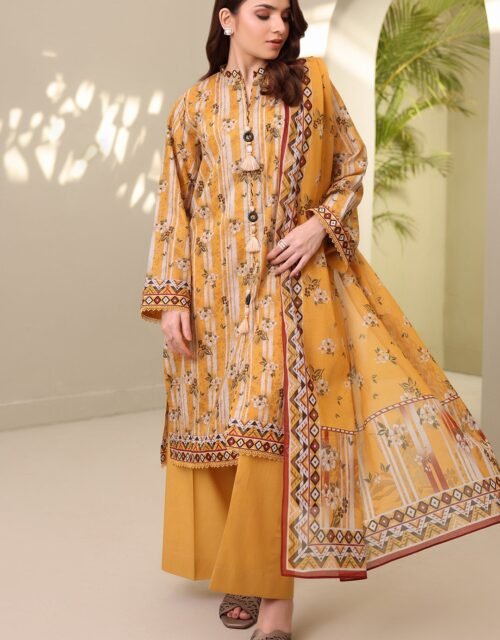 Zellbury Unstitched 3 Piece Printed Lawn Collection'2025 - D34 (WUS25X30315)