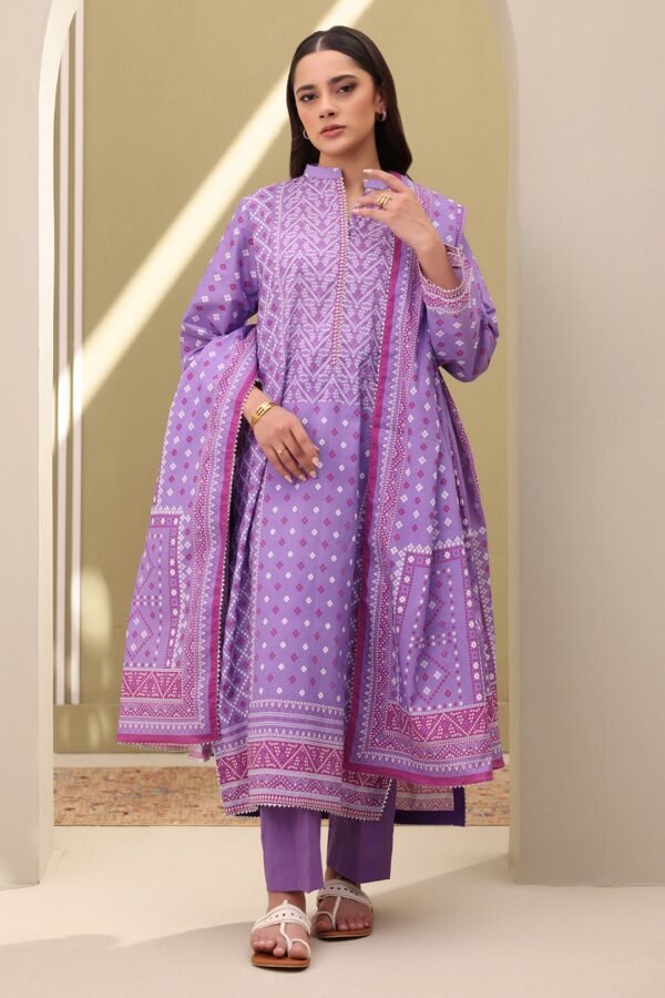 Zellbury Unstitched 3 Piece Printed Lawn Collection'2025 - D45 (WUS25X30384)