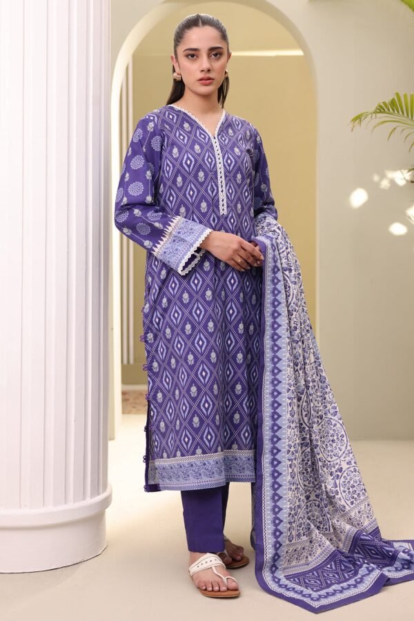 Zellbury Unstitched 3 Piece Printed Lawn Collection'2025 - D47 (WUS25X30391)