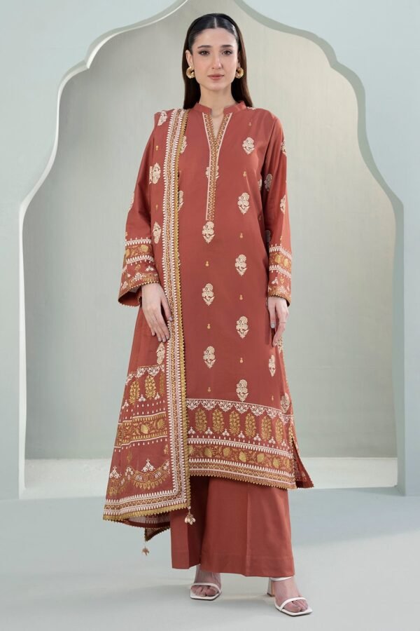 Zellbury Unstitched 3 Piece Printed Lawn Collection'2025 - D54 (WUS25X30335)